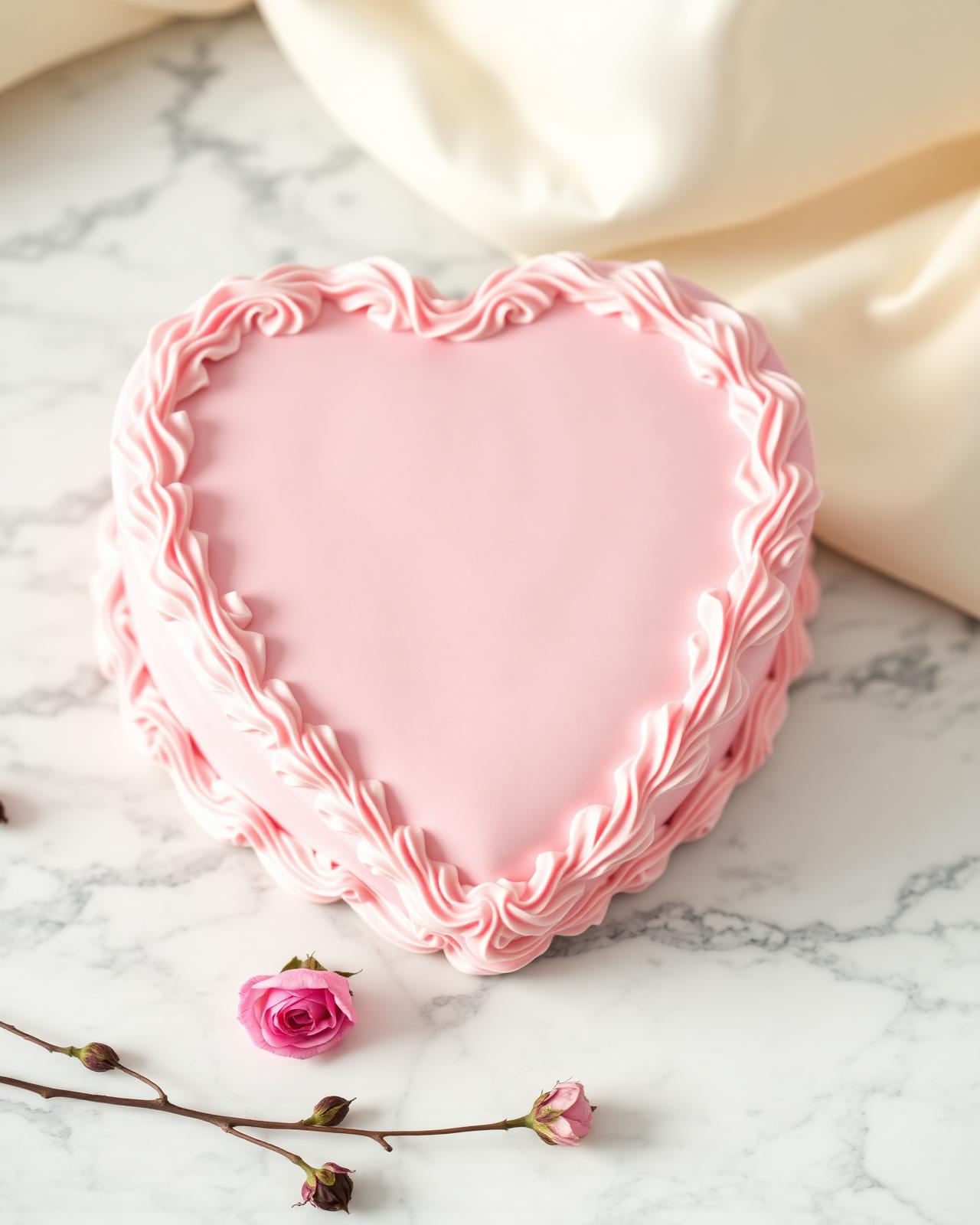 Vintage heart cake by REMI