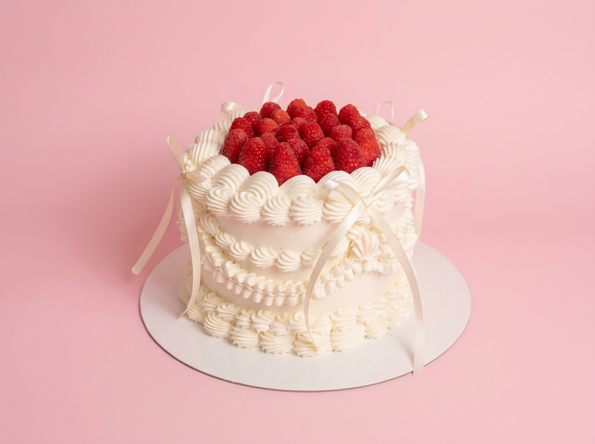 Raspberry Cream Cake