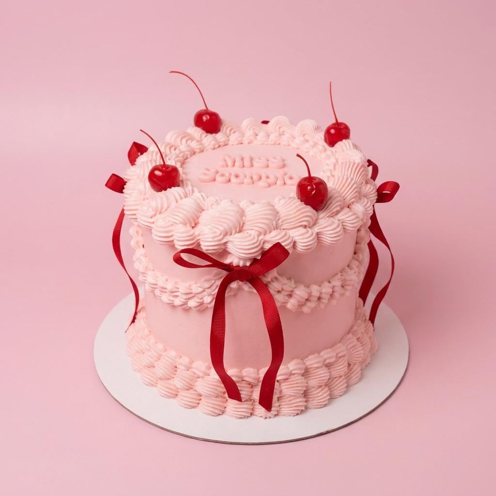 Vintage Round Cake